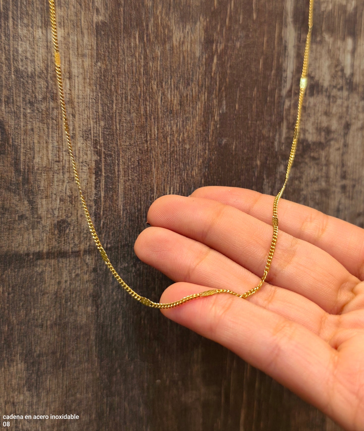 cadena en acero inoxidable