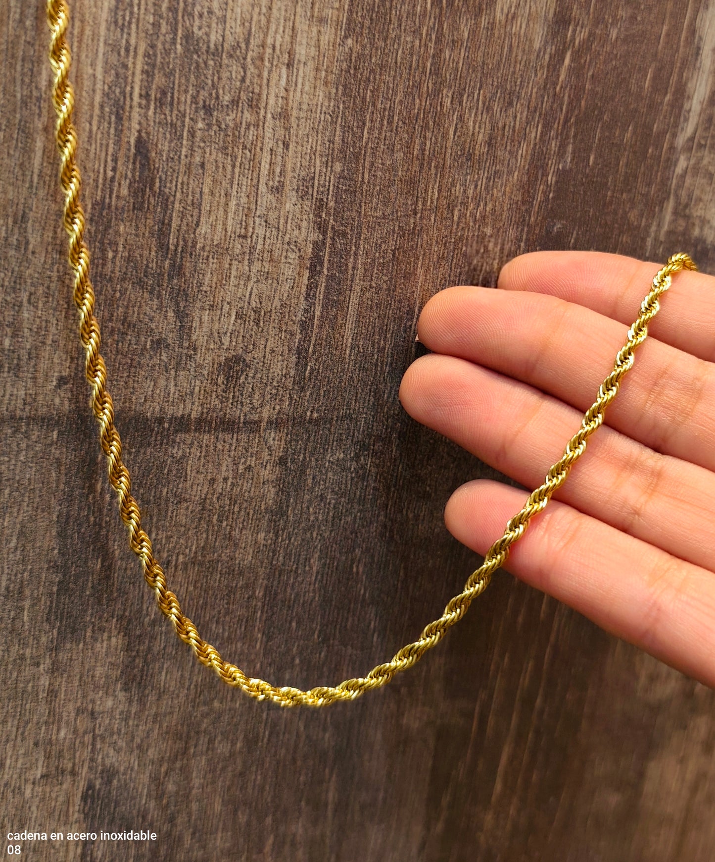 Cadena en acero inoxidable
