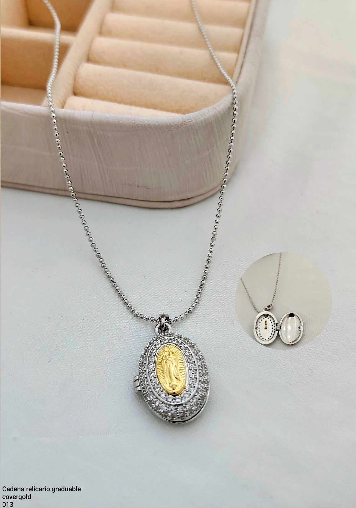 CADENA RELICARIO GRADUABLE COVERGOLD