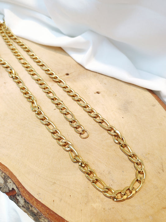 Set Pulsera y cadena de acero