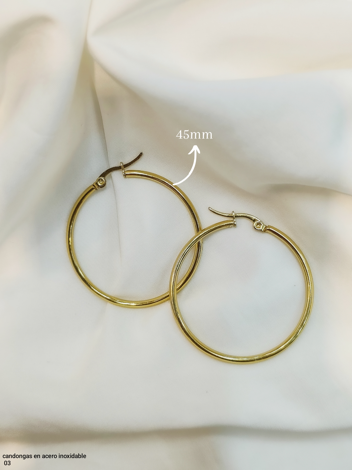 CANDONGAS LISAS EN ACERO INOXIDABLE