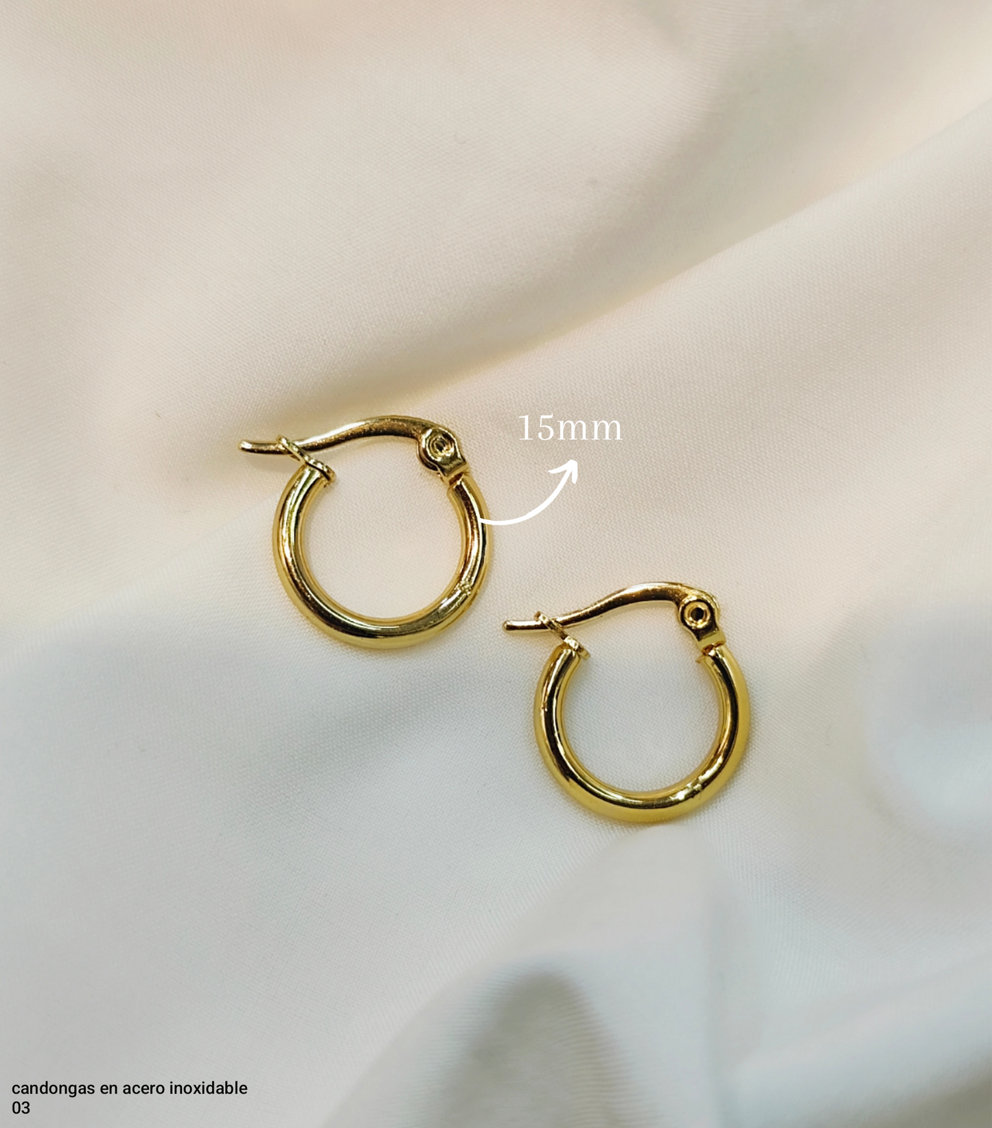 CANDONGAS LISAS EN ACERO INOXIDABLE