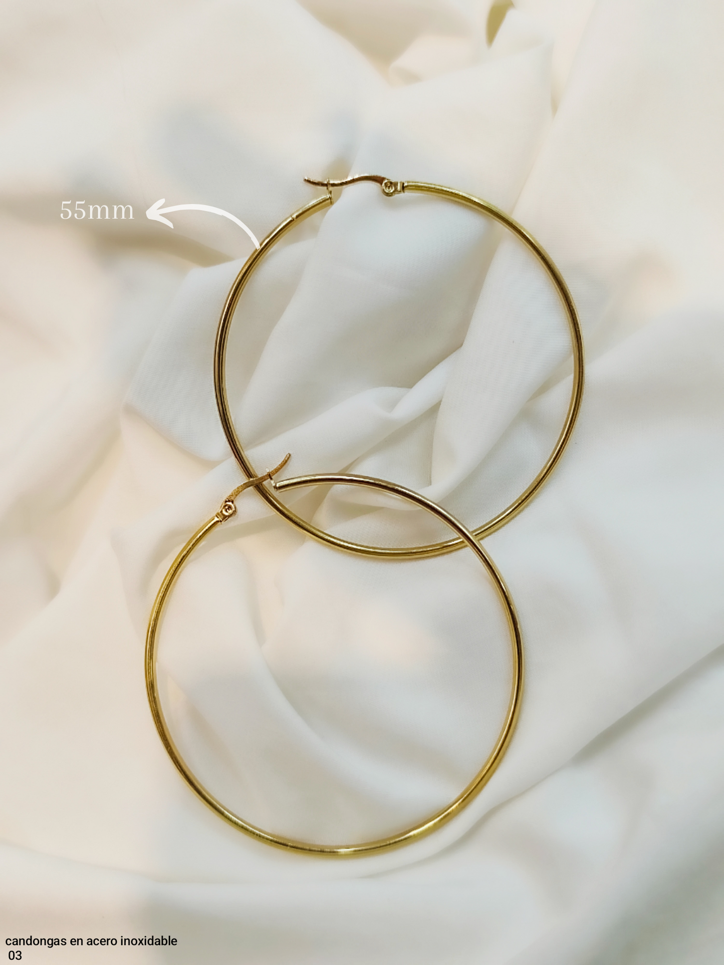 CANDONGAS LISAS EN ACERO INOXIDABLE