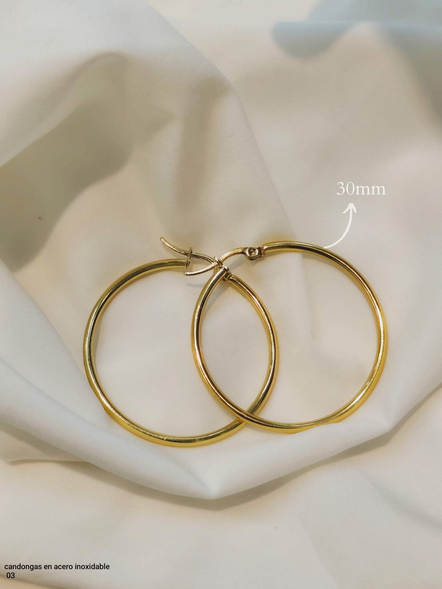 CANDONGAS LISAS EN ACERO INOXIDABLE