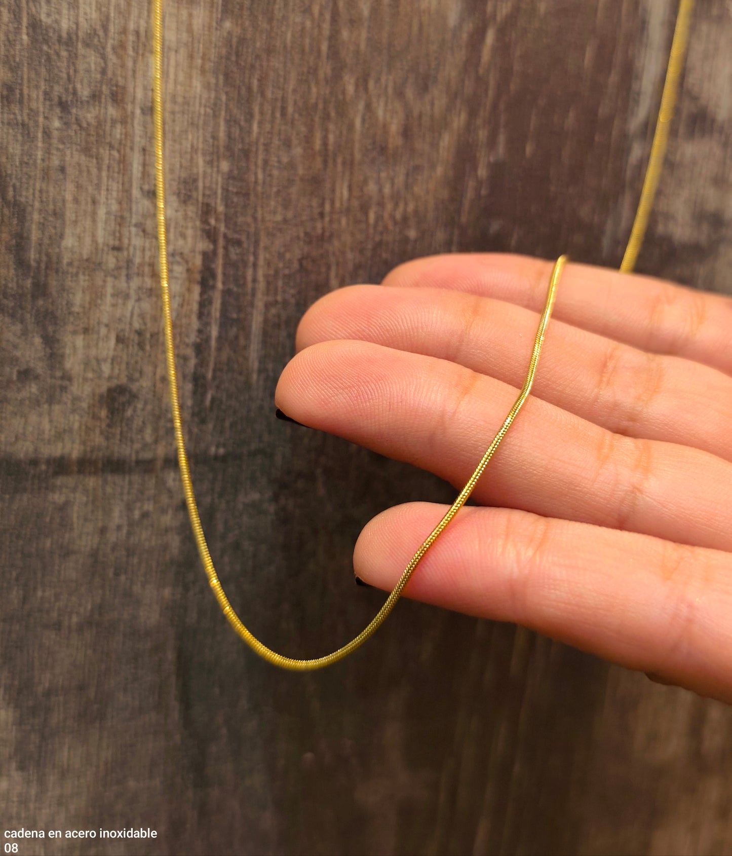 Cadena en acero inoxidable