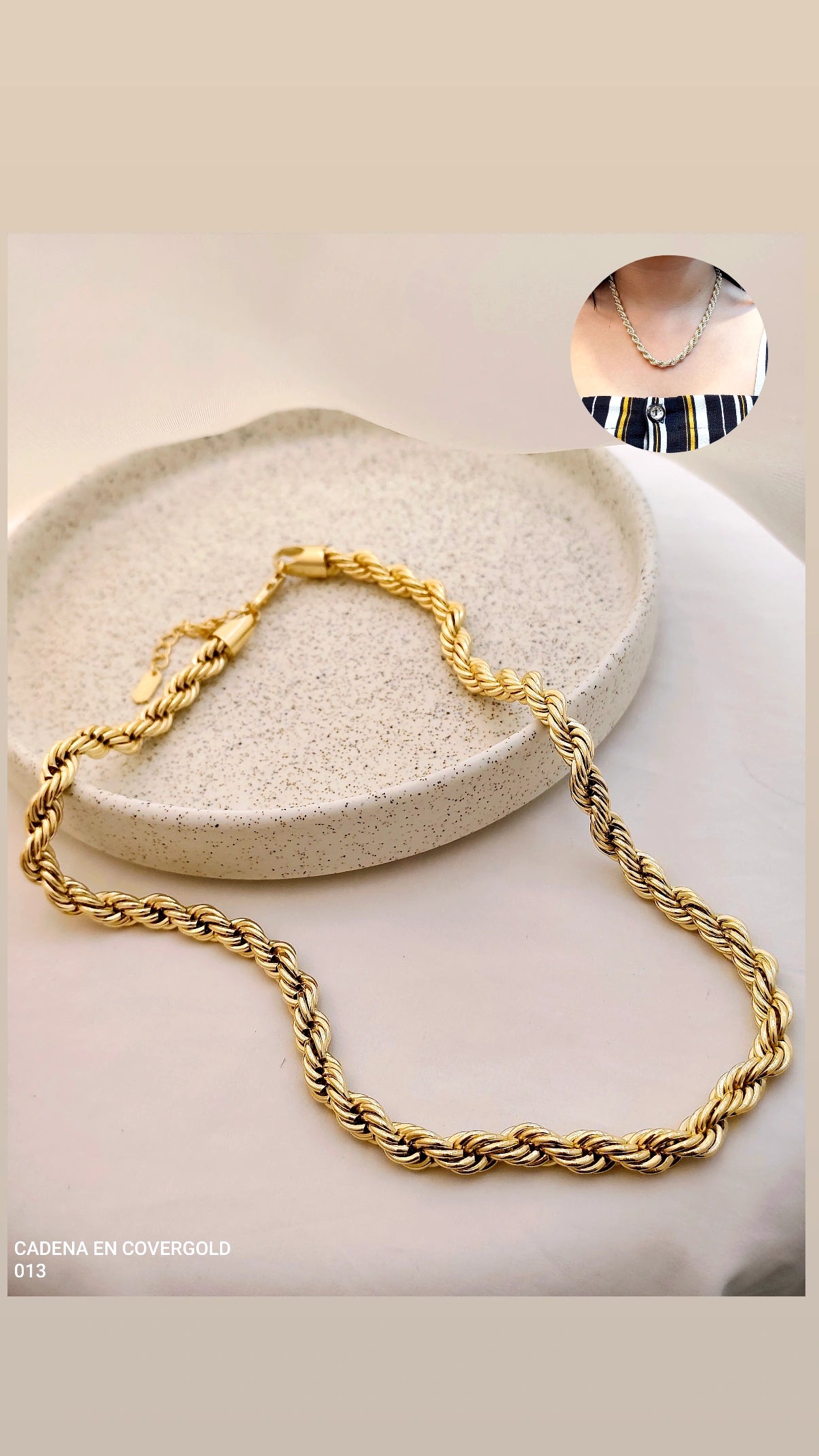 CADENA EN COVERGOLD
