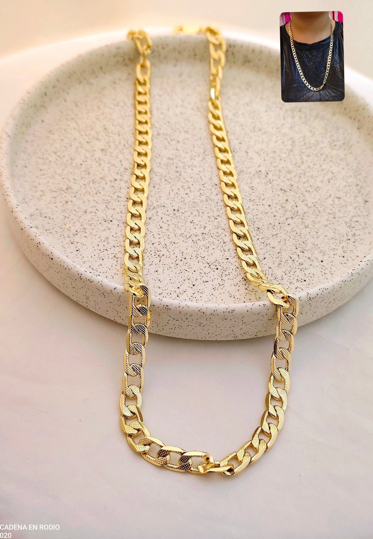 CADENA EN RODIO