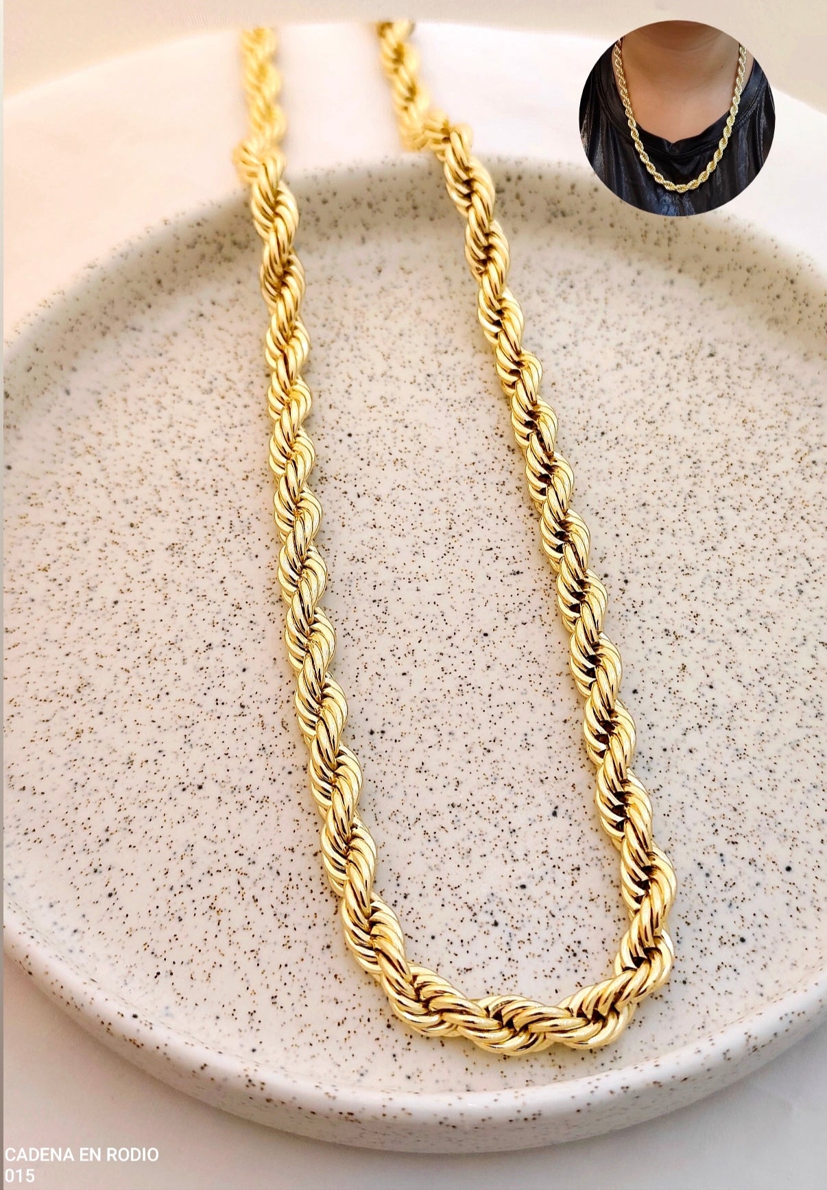 CADENA EN RODIO