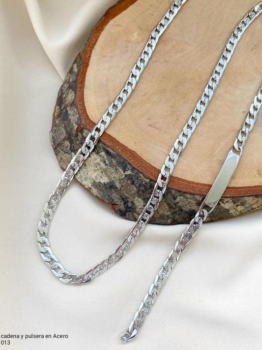 Cadena en acero con pulsera